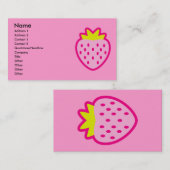 STRAWBERRY VISITEKAARTJE (Voorkant / Achterkant)