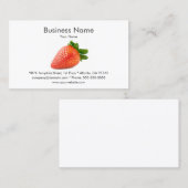 Strawberry-visitekaartsjabloon Visitekaartje (Voorkant / Achterkant)