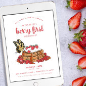 Strawberry Waffles Brunch | Eerste verjaardag van Kaart