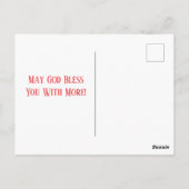 Strawberry Warmth Birthday Christian Card Briefkaart (Achterkant)