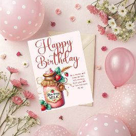 Strawberry Warmth Birthday Christian Card Kaart