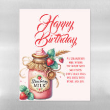 Strawberry Warmth Birthday Christian Card