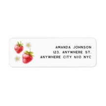 Strawberry Waterverf Return Address