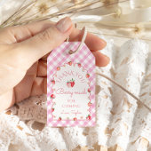 Strawberry Wavy Hartelijk dank Cadeaulabel