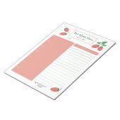 Strawberry Weekly Meal Kruidenier Planner Notitieblok (Schuin)