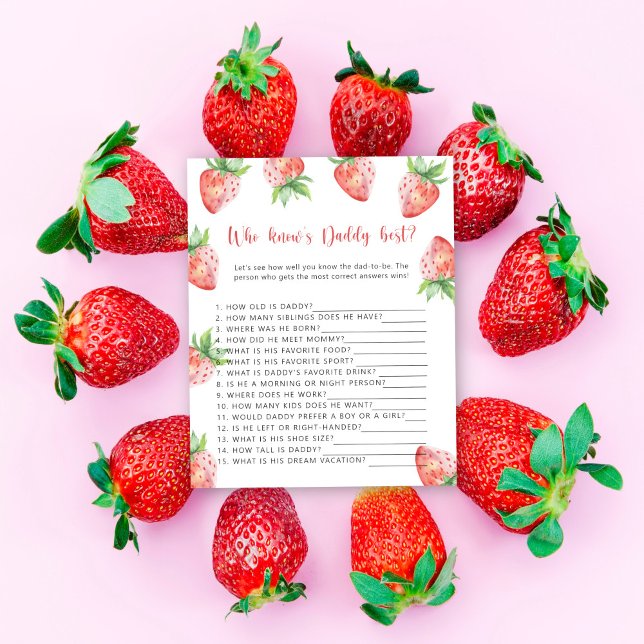 Strawberry - Wie kent DADDY het beste spel (Creator heeft geüpload)