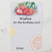 Strawberry Wishes for the jarig girl game (Voorkant)