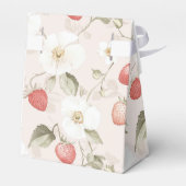 Strawberry Woodland Baby Shower Bedankdoosjes (Achterkant)