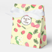 Strawberry Yellow Favor Box Bedankdoosjes (Voorkant Zijde)