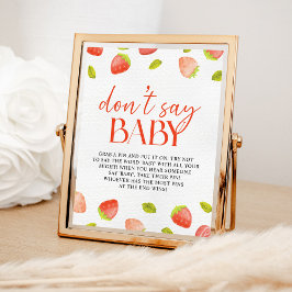 Strawberry zeg niet dat Baby game Berry Sweet Show Poster