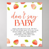 Strawberry zeg niet dat Baby game Berry Sweet Show Poster (Voorkant)