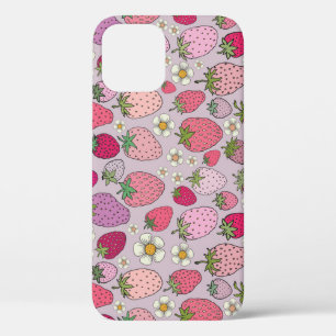 Strawberry zomer naadloos patroon Case-Mate iPhone case
