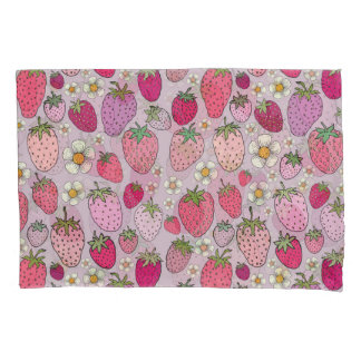 Strawberry zomer naadloos patroon kussensloop
