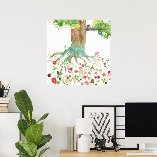 STRAWBERRYROOTS POSTER (Thuiskantoor)