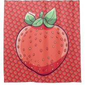 Strawbs douchegordijn (Voorkant)