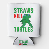 Straws Kill Turtles Blikjeskoeler (Voorkant)