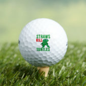 Straws Kill Turtles Golfballen (Insitu Shirt)