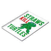 Straws Kill Turtles Notitieboek (Linkerzijde)