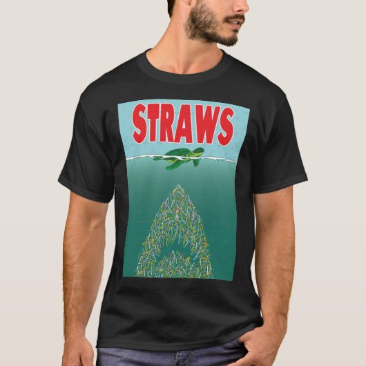 Straws retro t-shirt (Voorkant)