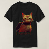 stray cat game, stray video game, stray game   t-shirt (Design voorkant)