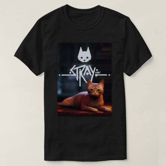 Stray Game Cat T-shirt (Design voorkant)