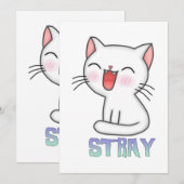 Stray Game - Stray - Stray Cat - Stray Cat Game! C Kaart (Voorkant / Achterkant)