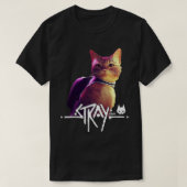 stray game stray video game t-shirt (Design voorkant)