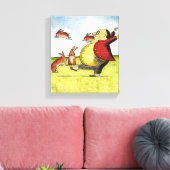 Stray Hares Canvas Afdruk (Insitu (Woonkamer))