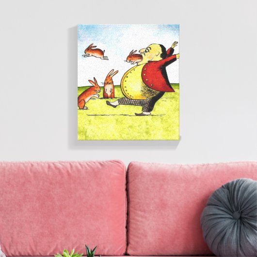 Stray Hares Canvas Afdruk (Insitu (Woonkamer))