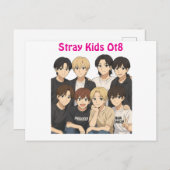 Stray Kids Anime Graphic  Briefkaart (Voorkant / Achterkant)