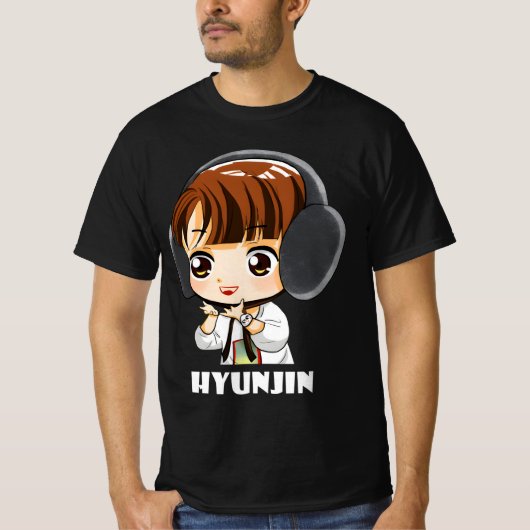 STRAY KINDER HYUNJIN CHIBI T-SHIRT (Voorkant)