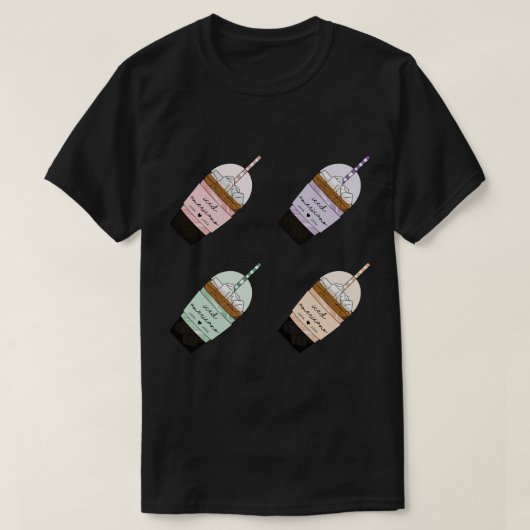 Stray Kinder ICED AMERICANO Joha Joha Coffee CUTE T-shirt (Design voorkant)