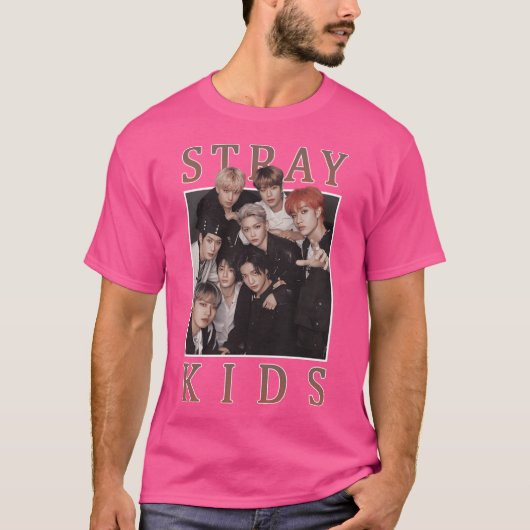 Stray Kinder Retro Band Style 90S T-shirt (Voorkant)