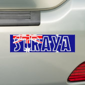 Straya Aussie Flag Bumpersticker (Op auto)