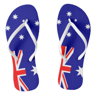 Straya Aussie Flag Thames Teenslippers