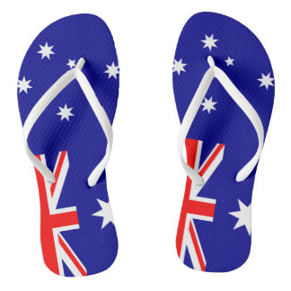 Straya Aussie Flag Thames Teenslippers
