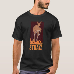 Straya Patriotic Australian Kangaroo Australië T-shirt