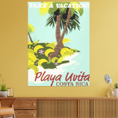 Straya Uvita, Costa rica strandreisposter/ Canvas Afdruk (Insitu (Woonkamer))