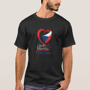 Straznice Tsjechische Republiek Heart Flag lion co T-shirt
