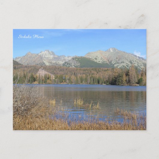 Štrbské Pleso Feestdagenkaart (Voorkant)