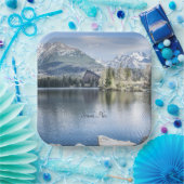 Strbske Pleso, Hoge Tatra, Slowakije Klassieke ron Papieren Bordje (Feest)