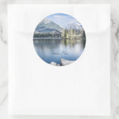 Štrbské Pleso, Hoge Tatras, Slowakije Ronde Sticker (Tas)