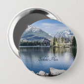 Štrbské Pleso, Hoogste Tatra, Slowakije, Ronde Button 4,0 Cm (Voorkant /achterkant)