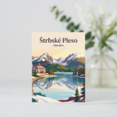 Štrbské Pleso Slowakije Briefkaart (Staand voorkant)