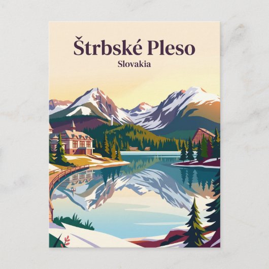 Štrbské Pleso Slowakije Briefkaart (Voorkant)