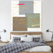 Streak Squares Canvas Afdruk (Insitu (Slaapkamer))