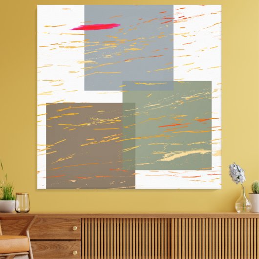 Streak Squares Canvas Afdruk (Insitu (Woonkamer))