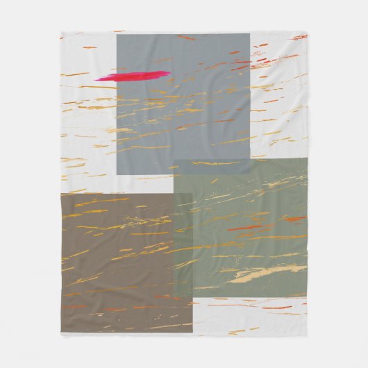 Streak Squares Fleece Deken (Voorkant)