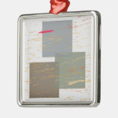 Streak Squares Metalen Ornament (Links)