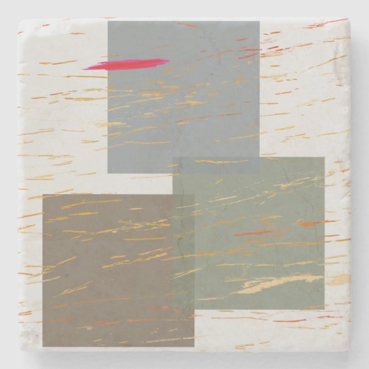 Streak Squares Stenen Onderzetter (Voorkant)